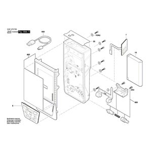 для лазерного дальномера Bosch GLM 120 C 3601K72F00, деталировка 1