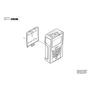 для лазерного дальномера Bosch PLR 25 3603K16200, деталировка 1