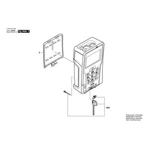 для лазерного дальномера Bosch PLR 50 3603K16300, деталировка 1