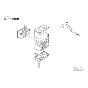 для лазерного дальномера Bosch RF25 F034K723N0, деталировка 1