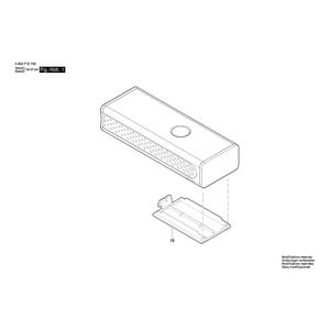 для лазерного дальномера Bosch ZAMO 3603F72700, деталировка 1