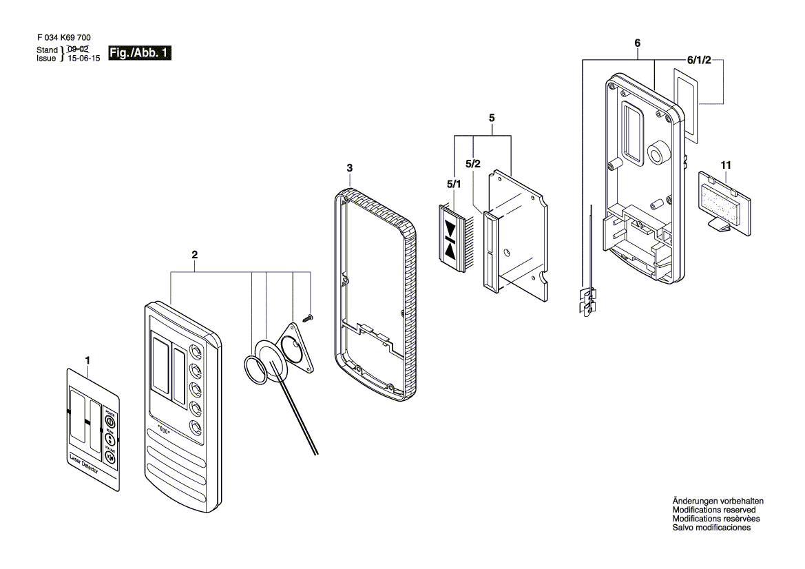 для лазерного нивелира Bosch CLR45 F034K69004, деталировка 1