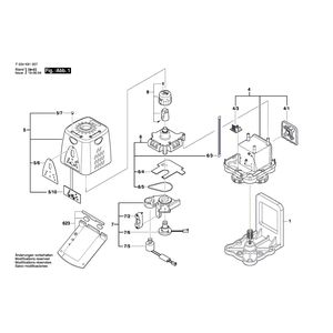 для лазерного нивелира Bosch PLP-140 Profile F034K61007, деталировка 1