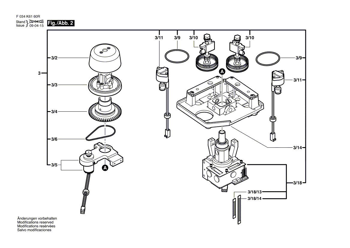 для лазерного нивелира Bosch PLP-185 Profile F034K61613, деталировка 2