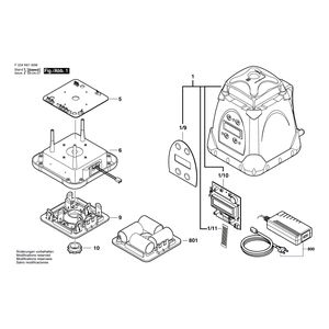 для лазерного нивелира Bosch PLP-200 Profile F034K6160Y, деталировка 1