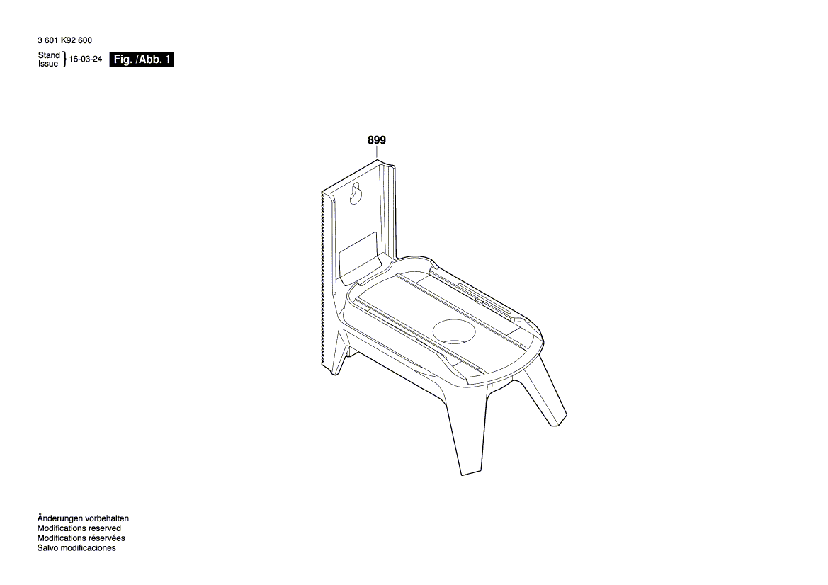 для лазерного трассировщика Bosch RM1 3601K92600, деталировка 1