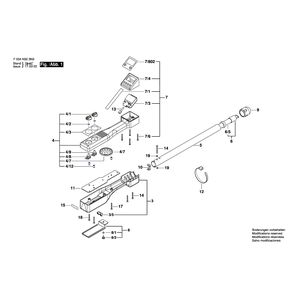 для металлодетектора Bosch 1-102 F034K823N3, деталировка 1