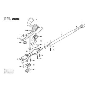 для металлодетектора Bosch 19-200 F034K824N1, деталировка 1