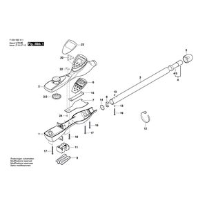 для металлодетектора Bosch 19-200 F034K824N3, деталировка 1