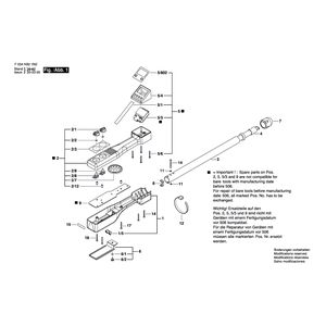 для металлодетектора Bosch MT100 F034K821N2, деталировка 1