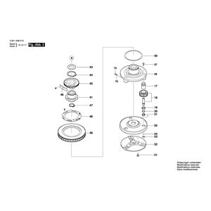 для оптического нивелира Bosch GOL 20 D 3601K68400, деталировка 2