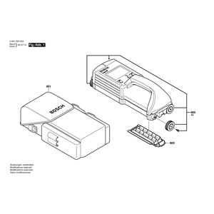 для универсального детектора Bosch D-tect 100 concrete 0601095100, деталировка 1