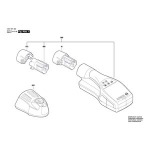 для универсального детектора Bosch D-tect 120 230 V 3601K81300, деталировка 1