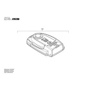 для универсального детектора Bosch PDO 6 3603K10100, деталировка 1