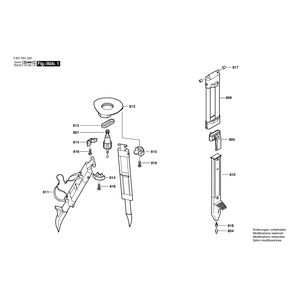 для штатива Bosch BT 170 HD 3601K91300, деталировка 1