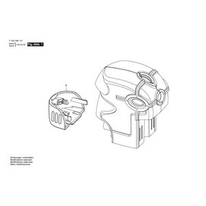 для лазерной указки Bosch MP3 F034K660N0, деталировка 1