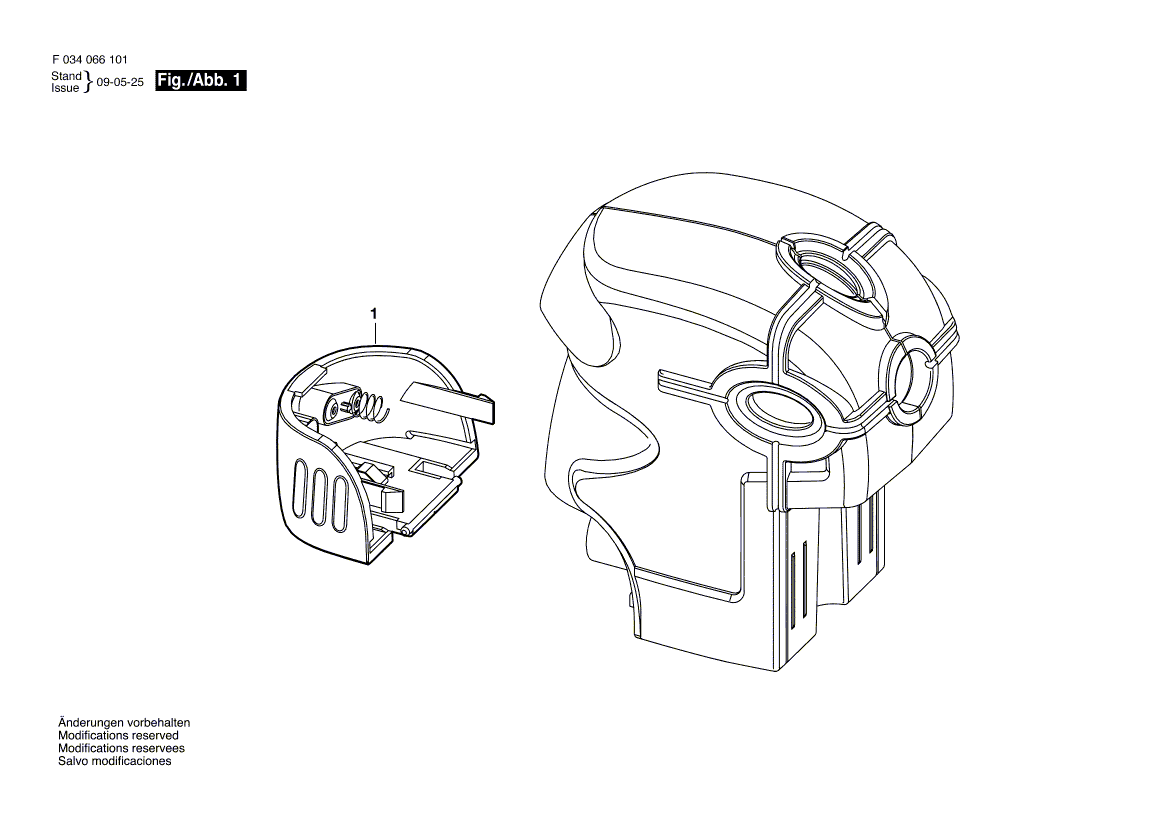 для лазерной указки Bosch MP3 F034K660N0, деталировка 1