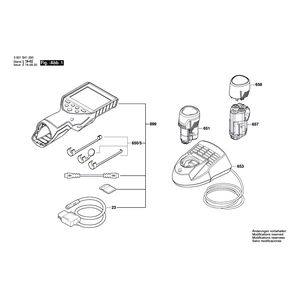 для смотровой камеры Bosch GIC 120 10.8 V 3601B41200, деталировка 1