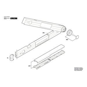 для угломера Bosch GAM 270 MFL 3601K76400, деталировка 1