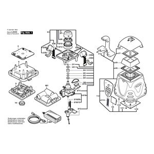 для строительного лазера Bosch ALHVG F034K61BN9, деталировка 1