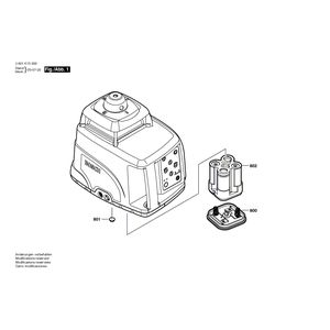 для строительного лазера Bosch BL 200 GC 3601K15000, деталировка 1