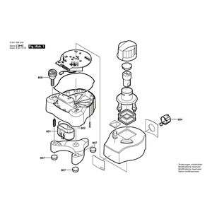 для строительного лазера Bosch BL 50 R 0601096203, деталировка 1