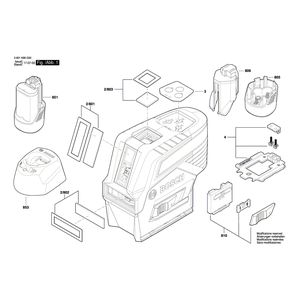 для строительного лазера Bosch GCL 2-50 C 3601K66G00, деталировка 1