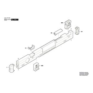 для строительного лазера Bosch GIM 60 L 3601K76900, деталировка 1