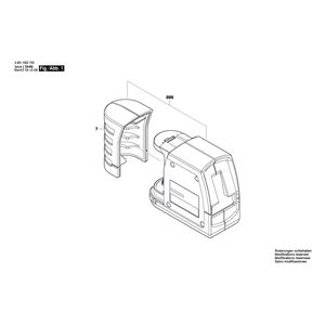 для строительного лазера Bosch GLL 2-15 3601K63700, деталировка 1