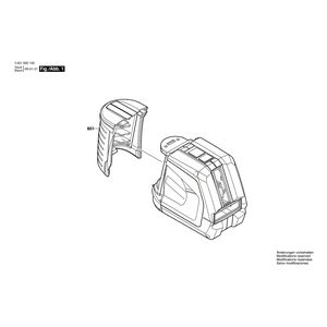 для строительного лазера Bosch GLL 2-50 3601K63100, деталировка 1