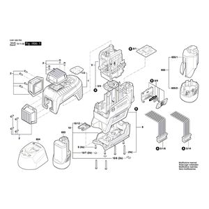 для строительного лазера Bosch GLL 3-80 C 3601K63R00, деталировка 1