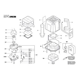 для строительного лазера Bosch RL25HV F034K610N6, деталировка 1