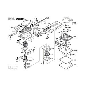 для вибрационной шлифовальной машины Bosch GSS 14 220 V 0601289103, деталировка 1