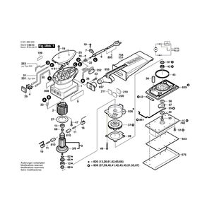 для вибрационной шлифовальной машины Bosch GSS 16 A 220 V 0601289003, деталировка 1