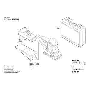 для вибрационной шлифовальной машины Bosch GSS 230 A 230 V 0601292003, деталировка 2