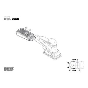 для вибрационной шлифовальной машины Bosch GSS 230 AE 230 V 0601292703, деталировка 2