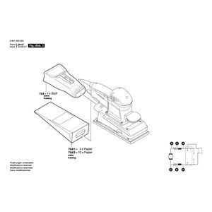 для вибрационной шлифовальной машины Bosch GSS 280 A 230 V 0601293003, деталировка 2