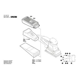 для вибрационной шлифовальной машины Bosch GSS 280 AE 230 V 0601293703, деталировка 2