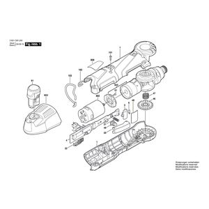 для аккумуляторного шуруповерта Bosch GWI 10,8 V-LI 10.8 V 3601C60U00, деталировка 1