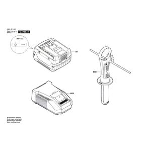 для аккумуляторной дрели-шуруповерта Bosch GSR 14,4 VE-EC 14.4 V 3601JF1000, деталировка 2