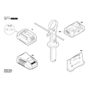 для аккумуляторной дрели-шуруповерта Bosch GSR 18V-85C 18 V 3601JG0100, деталировка 2