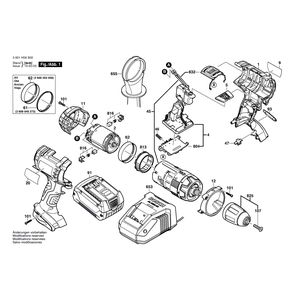 для аккумуляторной ударной дрели Bosch GSB 18 VE-2LI 18 V 3601H59S00, деталировка 1