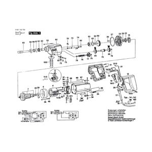 для дрели Bosch 220 V 0601102703, деталировка 1