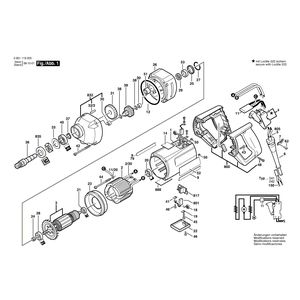 для дрели Bosch 220 V 0601119003, деталировка 1