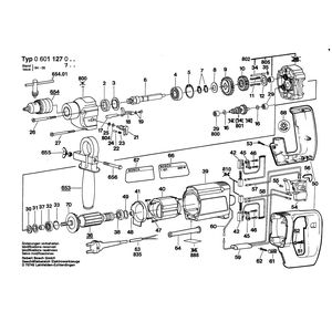 для дрели Bosch 220 V 0601127003, деталировка 1