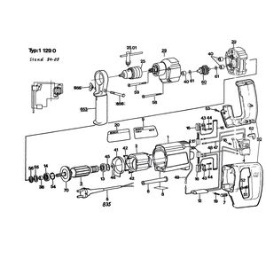 для дрели Bosch 220 V 0601129003, деталировка 1