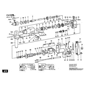 для дрели Bosch 220 V 0601178003, деталировка 1