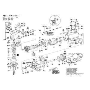 для дрели Bosch 220 V 0601322403, деталировка 1