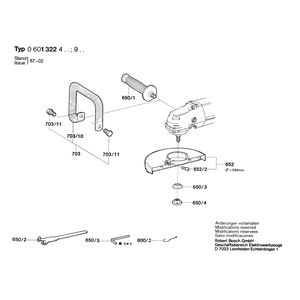 для дрели Bosch 220 V 0601322403, деталировка 2