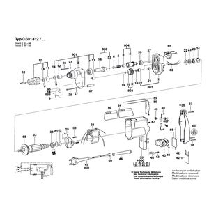 для дрели Bosch 220 V 0601412703, деталировка 1